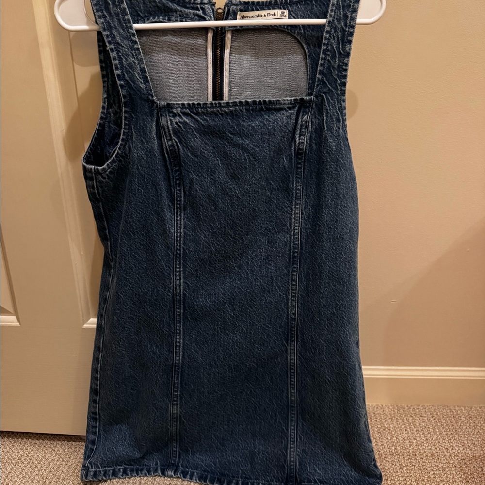 Abercrombie & Fitch Denim Mini Dress - Blue